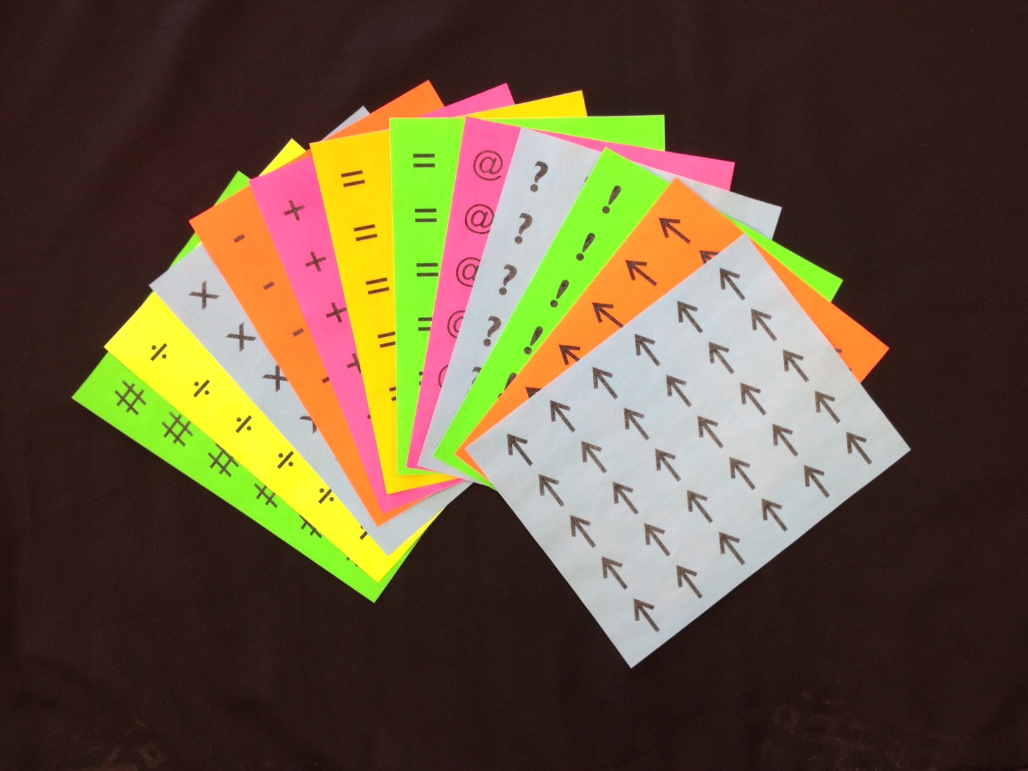 12pack Braille Educational stickers Tactile Vision Graphics